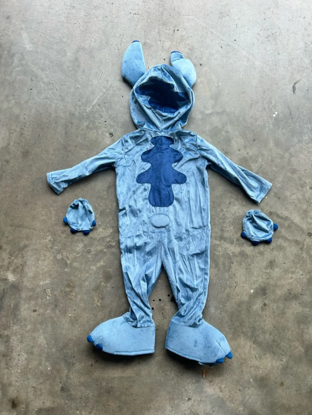 Lilo & Stitch Disney Character Zip-up Onesie Costume with Hand Covers | Size 2T